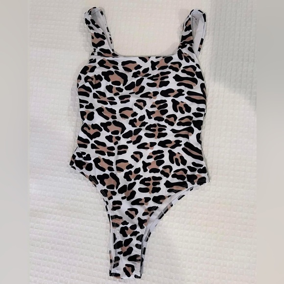 Leopard Print Bathing Suit/Bodysuit - Picture 1 of 1